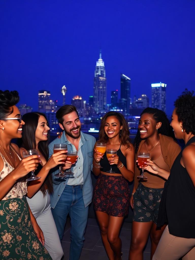 Midnight in ATL — Velvet, candlelight, skyline views.